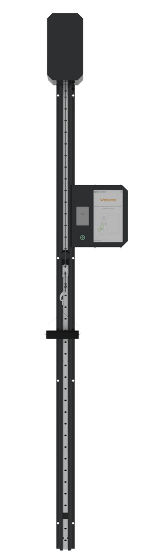 Front view of the wall-mounted Reforter device